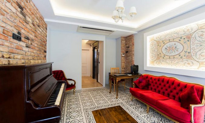 Lounge van Appartementen A Plus Residence in Istanbul