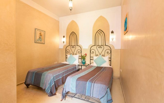 Tweepersoonskamer van Riad L'Oiseau du Paradis in Marrakech