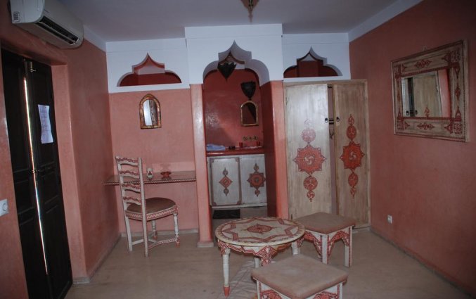 Tweepersoonskamer van Riad L'Oiseau du Paradis in Marrakech