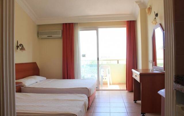 Tweepersoonskamer van Hotel Gazipasa Star in Side