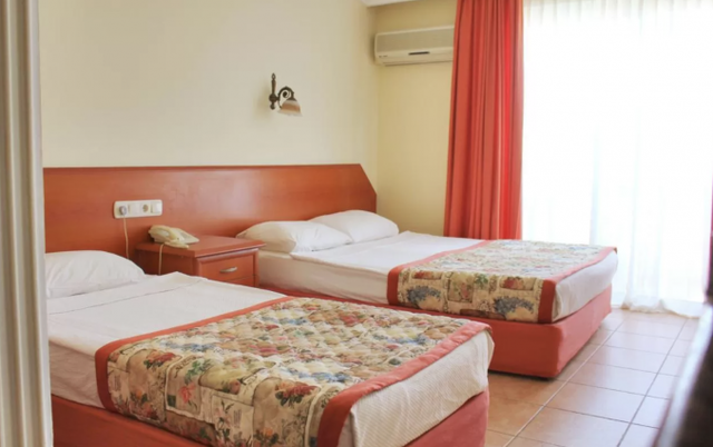 Tweepersoonskamer van Hotel Gazipasa Star in Side