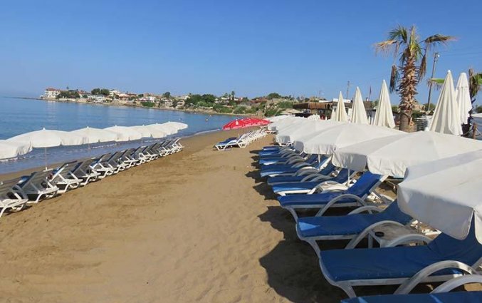 Privéstrand van Aparthotel Risus in Side