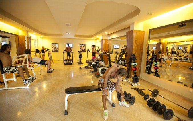 Fitnessruimte van Hotel Turan Prince World in Side