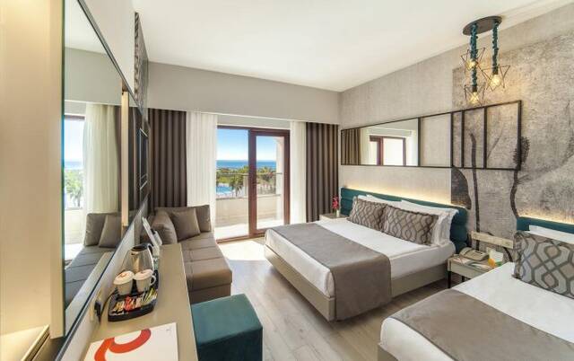 Tweepersoonskamer van Hotel Turan Prince World in Side