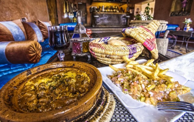 Eten van Hotel Kasbah Le Mirage in Marrakech
