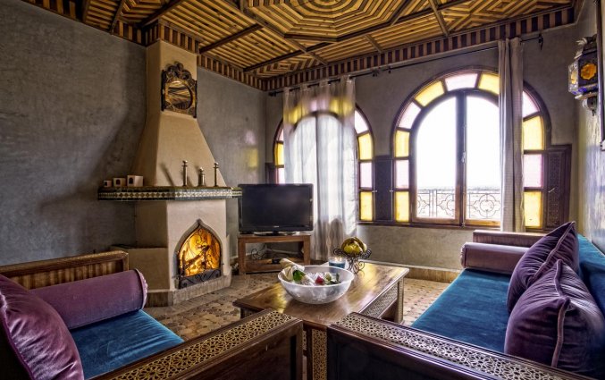 Lounge van Hotel Kasbah Le Mirage in Marrakech