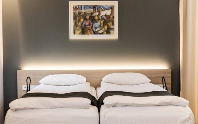 Bedden bij hotel South Coast