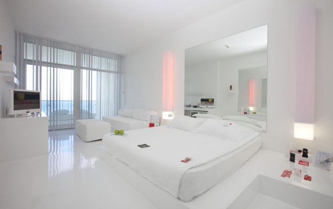Slaapkamer van Hotel Su & Aqualand in Antalya