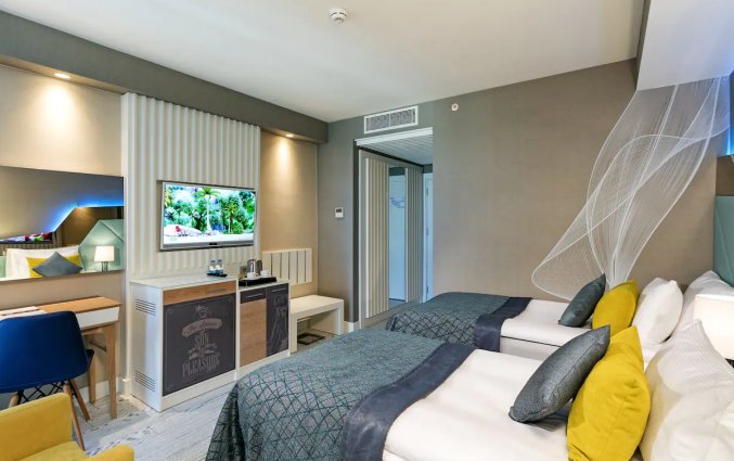 Slaapkamer van Hotel Wind of Lara in Antalya
