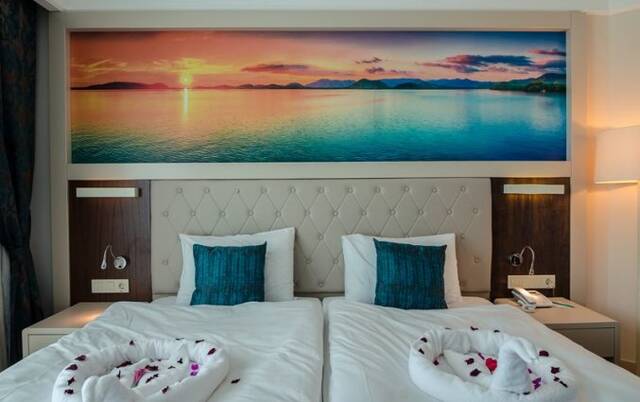 Slaapkamer van Resort The Lumos Deluxe & Spa in Alanya