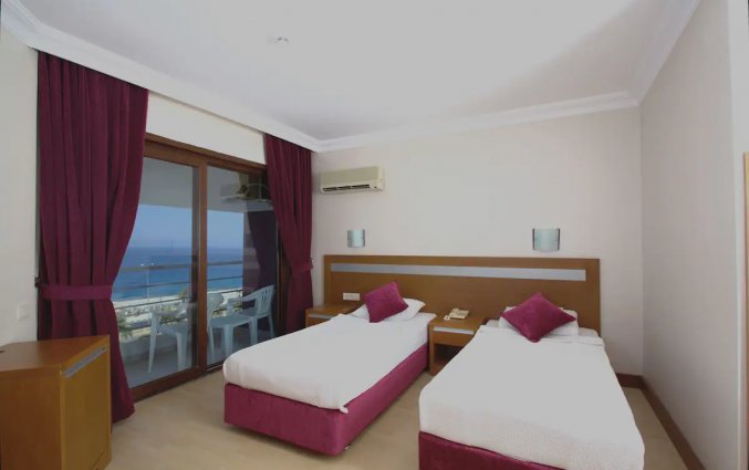 Slaapkamer van Hotel Drita in Alanya