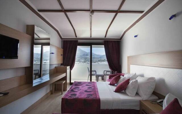 Slaapkamer van Hotel Drita in Alanya