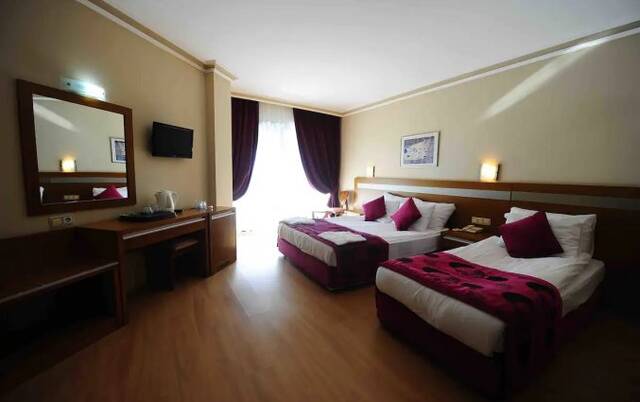 Slaapkamer van Hotel Drita in Alanya