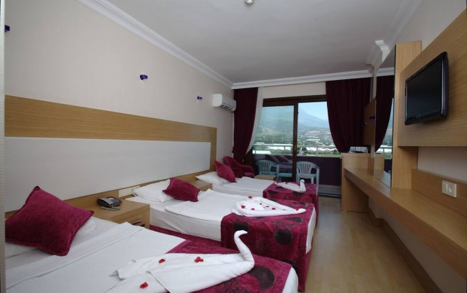 Slaapkamer van Hotel Drita in Alanya