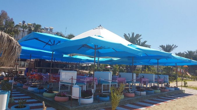 Strand van Hotel Ozcan in Alanya