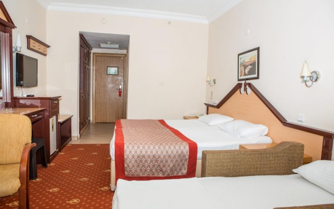 Slaapkamer van Hotel Kahya in Alanya