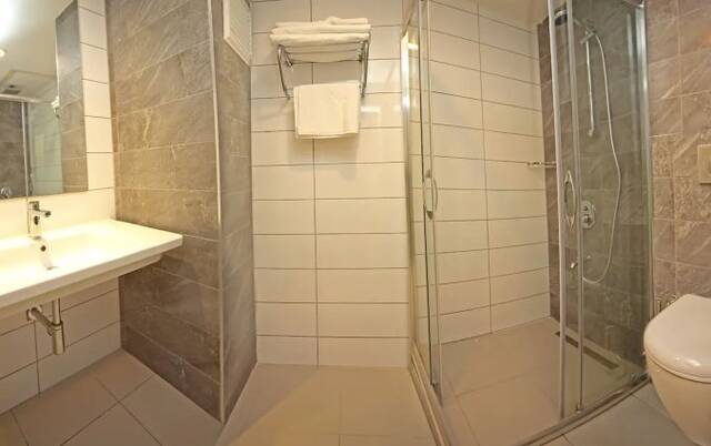 Badkamer van Aparthotel Vega Green in Alanya