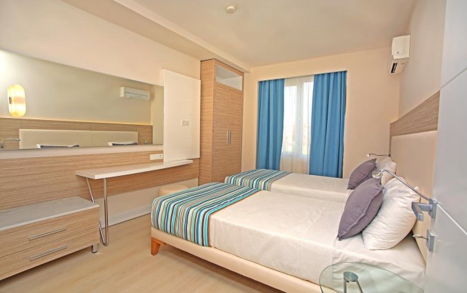 Slaapkamer van Aparthotel Vega Green in Alanya