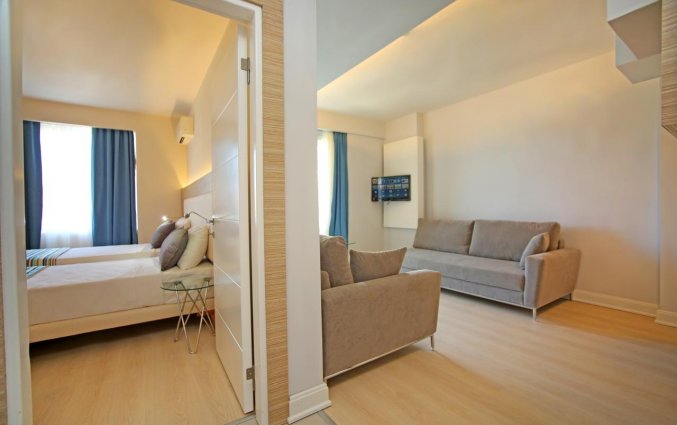 Slaapkamer van Aparthotel Vega Green in Alanya