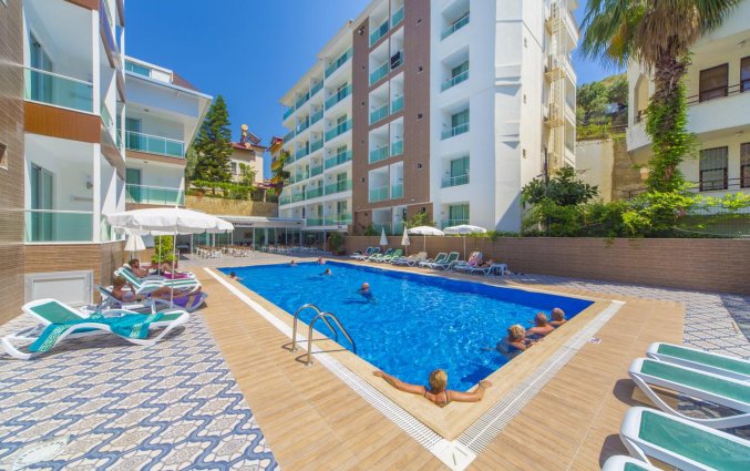 Zwembad van Hotel Kleopatra Atlas in Alanya