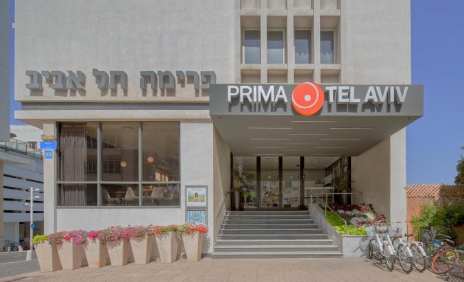 Gebouw van Hotel Prima Tel Aviv
