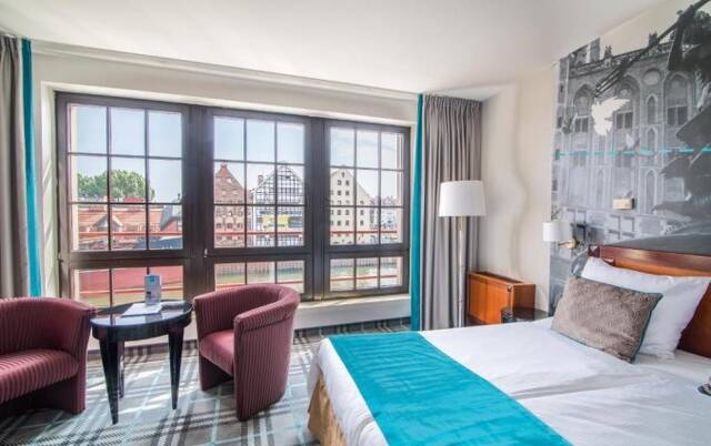 Tweepersoonskamer van Hotel Hanza Gdańsk