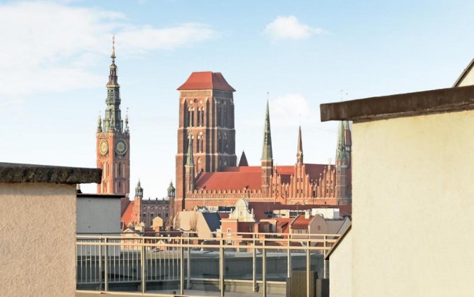 Uitzicht van appartementen Grano Nowa Motlawa Gdansk