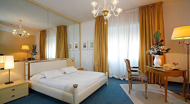 Tweepersoonskamer van Hotel La Meridiana in Venetië