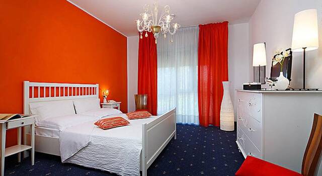 Tweepersoonskamer van Hotel La Meridiana in Venetië