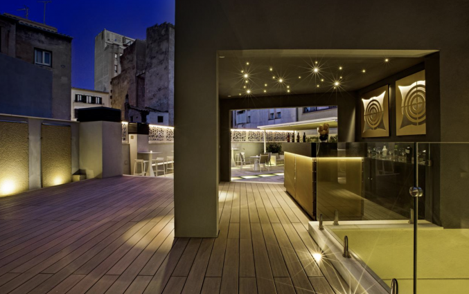 Terras van Hotel Palladium op Mallorca