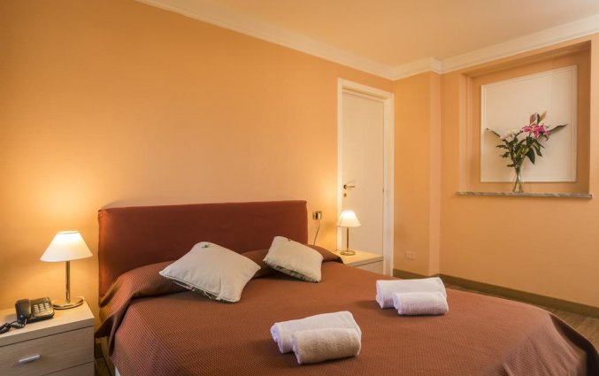 Tweepersoonskamer van hotel Villa Rosa in Rome