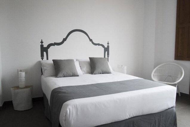 tweepersoonsbed van Appartementen Valencia Centre Torres de Quart Valencia
