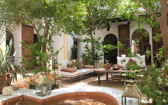 Binnentuin van Riad Karmela Marrakech