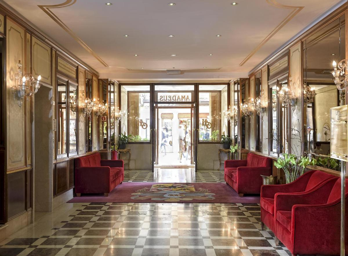 Lobby van Hotel Amadeus in Venetië