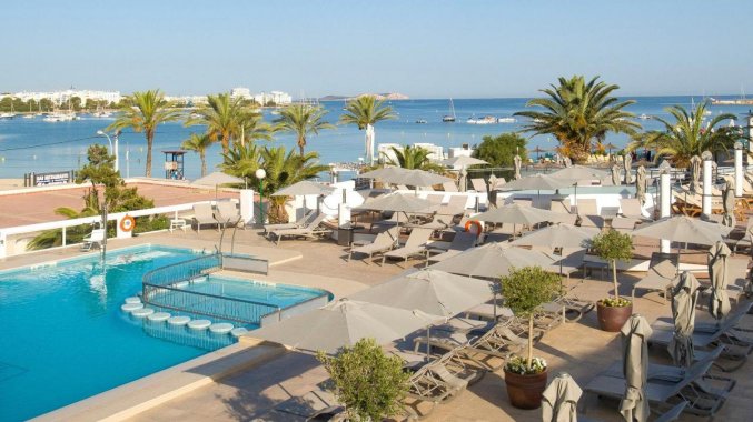 Uitzicht vanaf Hotel Bellamar Ibiza