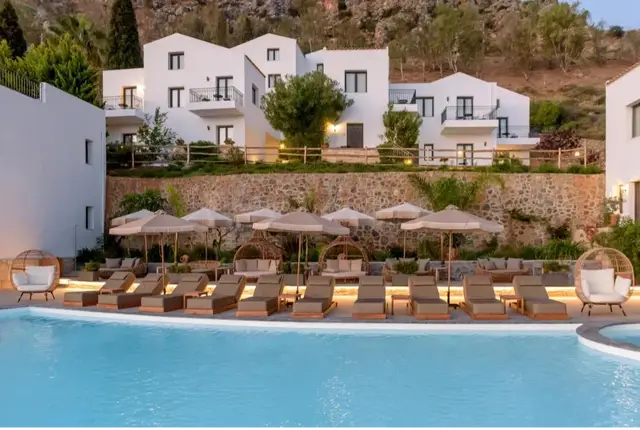Hotel Creta Blue Boutique ligbedden 