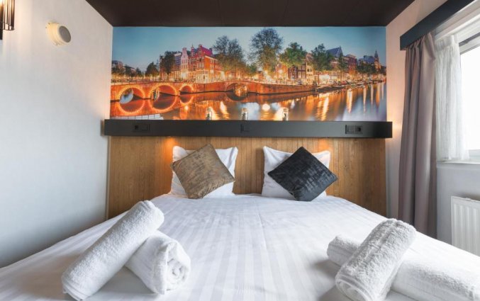Tweepersoonskamer van Hotel Botel Amsterdam