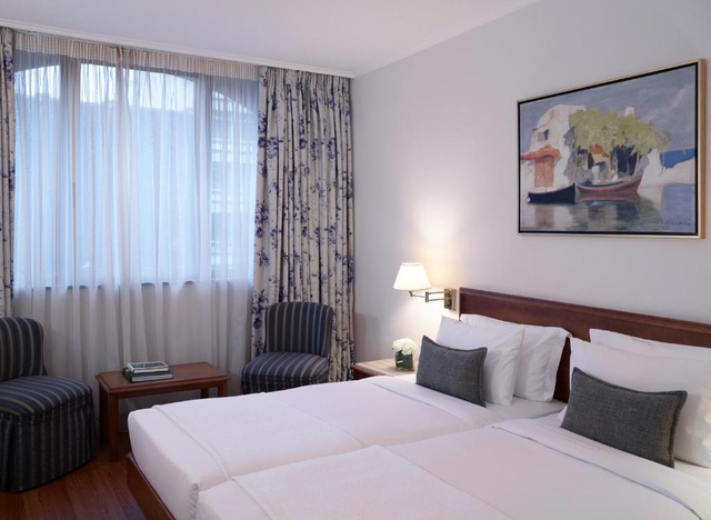 Tweepersoonskamer van Hotel Titania in Athene