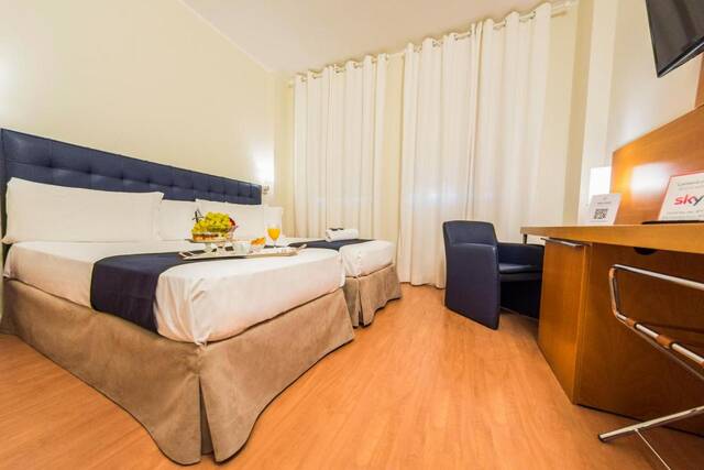 Tweepersoonskamer van Hotel Excelsior Bari