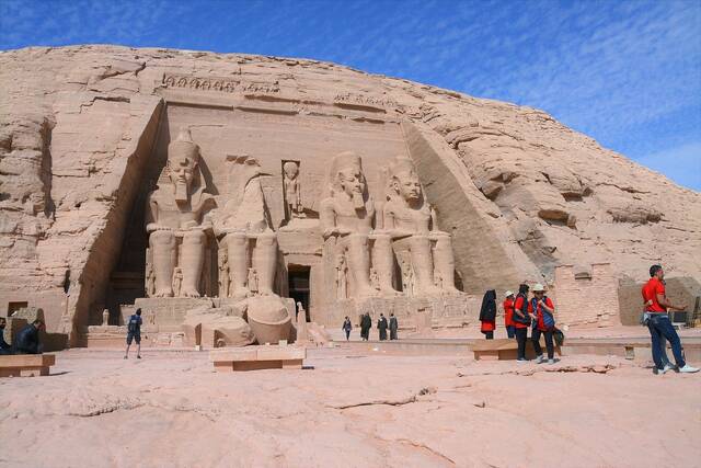 De rotstempel van Abu Simbel