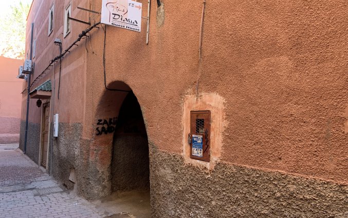 Buitenkant van Riad Diana in Marrakech