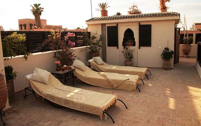 Dakterras van Riad Diana in Marrakech