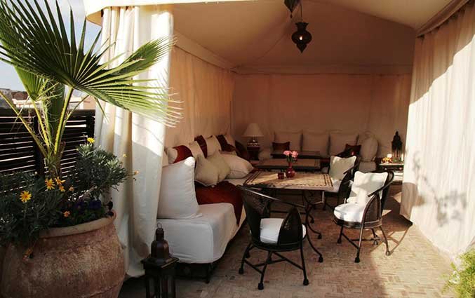 Lounge van Riad Diana in Marrakech
