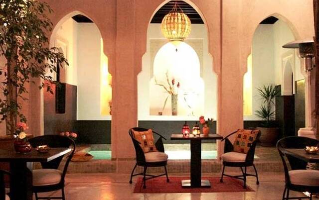 Terras van Riad Diana in Marrakech