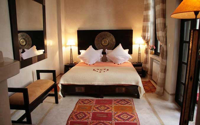 Tweepersoonskamer van Riad Diana in Marrakech