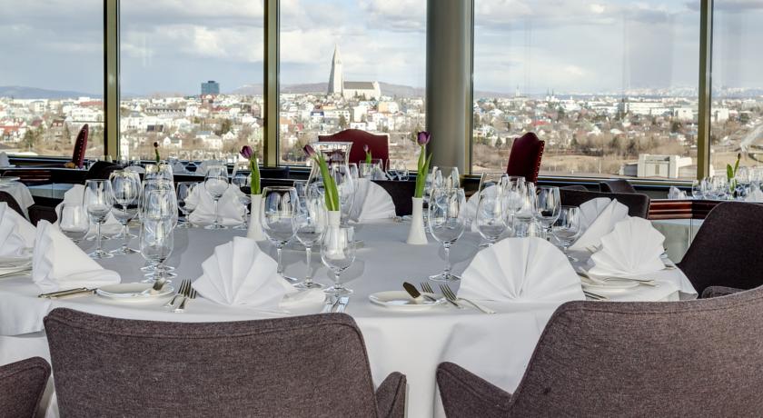 Restaurant van Hotel Radisson Blu Saga op IJsland