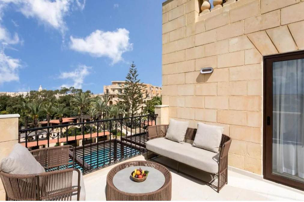 Kempinski Hotel San Lawrenz balkon 