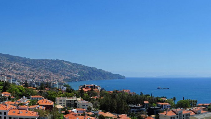 Uitzicht van Studio's Dorisol Buganvilia op Madeira
