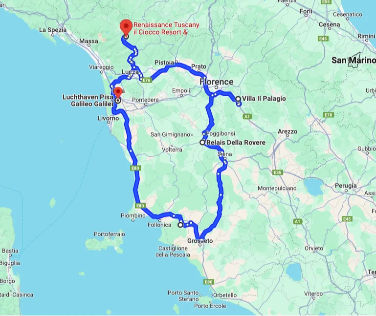 Rondreis Toscane Route
