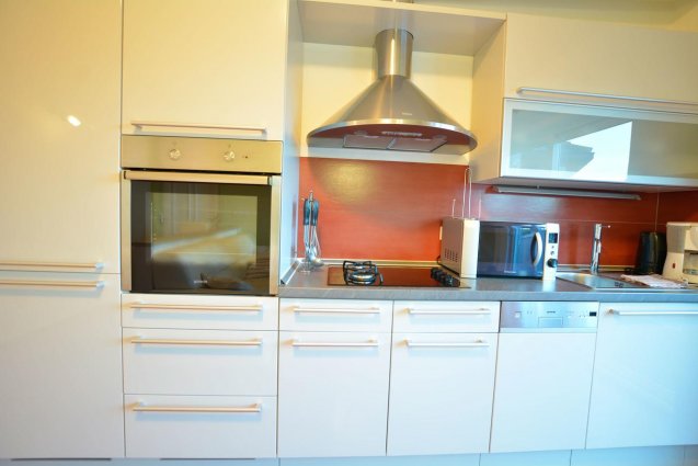 Keuken van een appartement van appartementen Villa Rosa in Dubrovnik